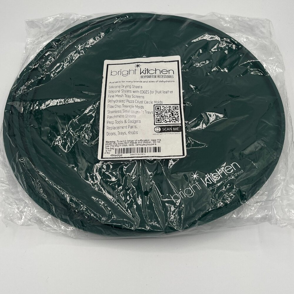4 Fruit Leather Silicone Dehydrator Sheets with EDGES - NON-Toxic for Nesco